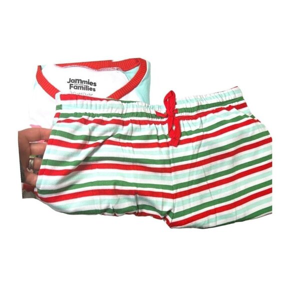 Cuddl Duds Womens Striped Sweater Knit Mama Elf Pajamas 2 Pc Sets Plus Sz 2X New - Picture 7 of 11